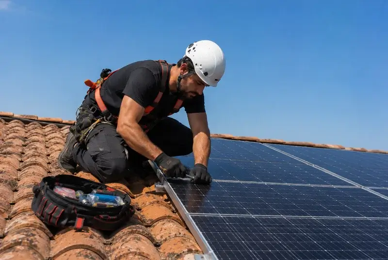 Maintenance et monitoring de panneaux solaires à Port