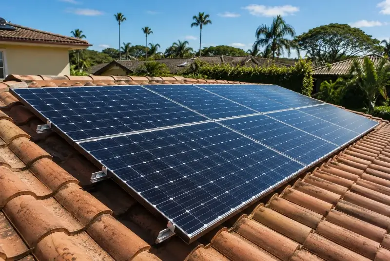 Installation de panneaux solaires à Port